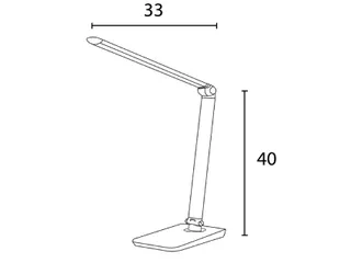 Bureaulamp Unilux Twistled led zwart - 7