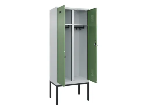 locker voor scheiding van kleding,HxBxD 2120x800x500mm,2vak