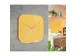 Wandklok Leitz Cosy geel glas