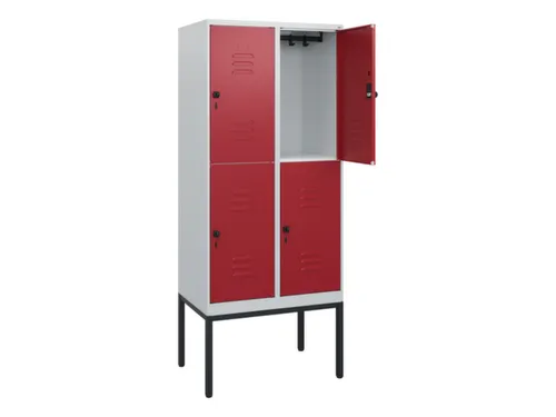 dubbeldekse locker,HxBxD 1950x800x500mm,2x2vak.,vak B 400mm