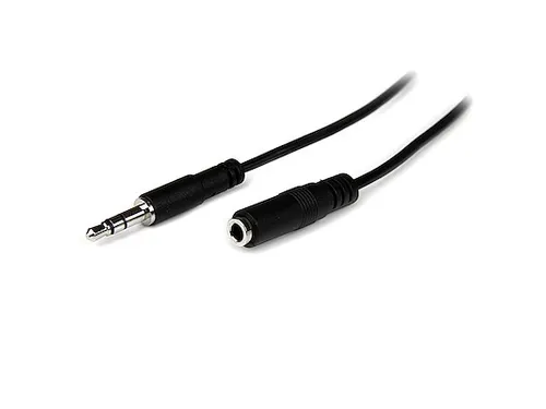 1m slim 3.5mm Stereo Audio Verlengkabel M/F