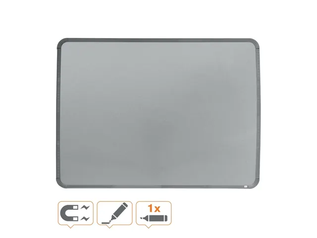 Tableau Blanc Nobo Slim Line 43x58cm Argent