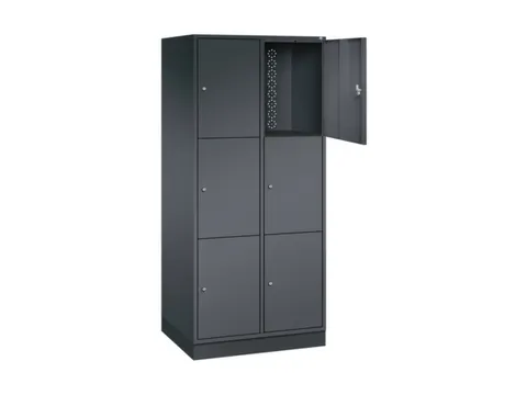 grootvolume-lockersysteem,HxBxD 1950x820x600mm,2x3vakken,cil.-slot