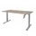 Slinger Bureau Zit-sta Aluminium Poot 160x80cm Blad Havanna Kers