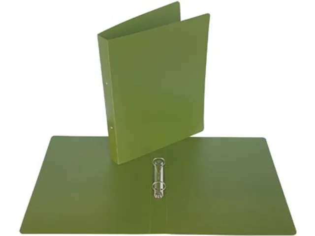 Nature ringmap voor A4 PP 2 ringen 25 mm kaki groen