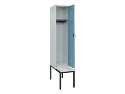 locker met bank,HxBxD 2120x400x815mm,1vak,vak B 400mm,draaigrendel