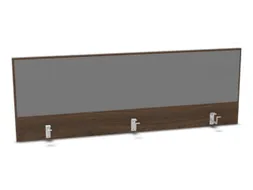 opzetpaneel bureau aanbouw achter NV bruin hickory BN8078-grijs 1600mm