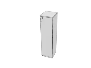 kantoorkast,HxBxD 1545x400x445mm,Bl-wit - 1