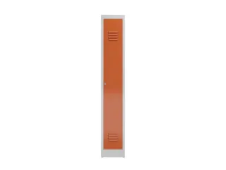 garderobekast,HxBxD 1800x310x500mm,1vak,klink,sokkel,romp RAL7035 - 1
