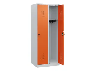 schoollocker,HxBxD 1530x600x500mm,2vak,vak B 300mm,draaigrendel - 1