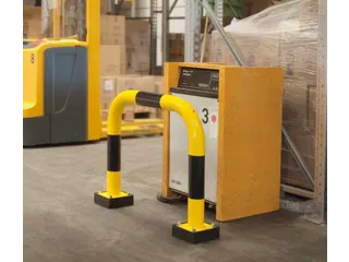 aanrijdbeschermingsbeugel,v. binnen,HxB 390x2000mm,geeft mee,staal - 2
