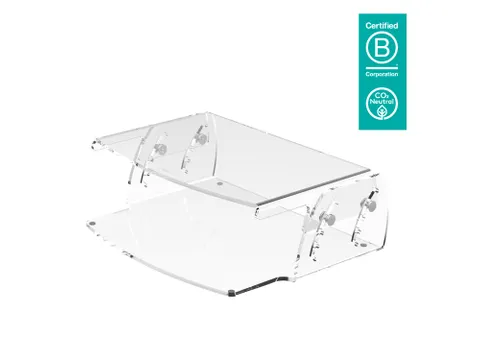 LCD Monitorverhoger HV 550 transparant acryl