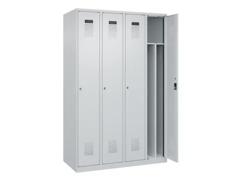 locker voor scheiding van kleding,HxBxD 1850x1200x500mm,4vak