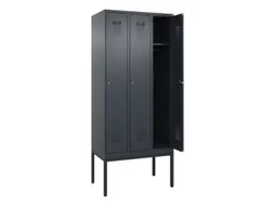 locker,HxBxD 2120x900x500mm,3vak,vak B 300mm,cil.-slot,voetonderstel