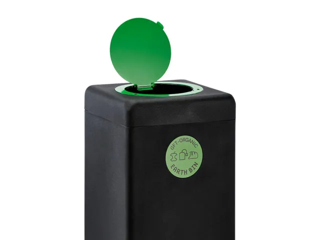 Afvalbak 90 liter EarthBin Groen Zwart