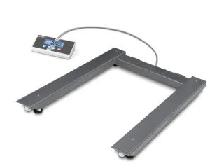palletweegschaal,platform BxD 840x1190mm,staal,weegbereik 0-600kg - 1