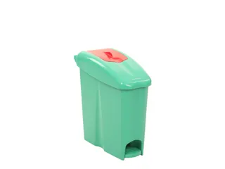 Sanitaire Pedaalemmer Binny 17p Groen Rood 17 Liter - 1