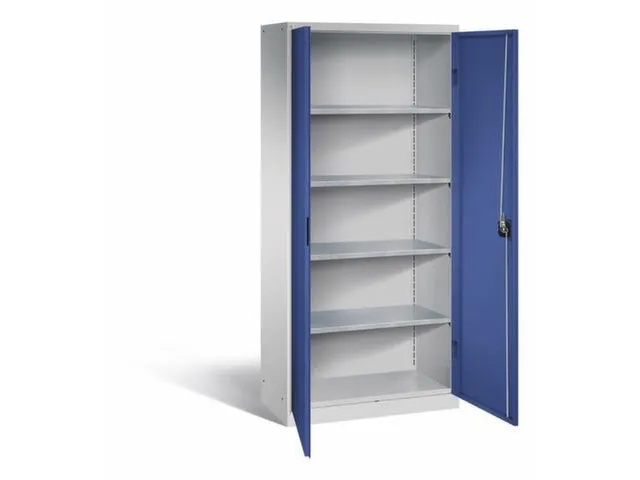 universele kast,HxBxD 1950x890x415mm,4xStalen bodem,cilinderslot