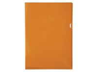 100 L-Mappen A4 0.13mm Gladde Pvc Oranje Sterke Kwaliteit
