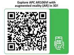 APC NetShelter WX AR106VI 6U+6U 19inch IT Wandkast met ventilatoren