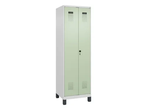 PBM-locker,HxBxD 1950x600x500mm,2vak,vak B 300mm,draaigrendel