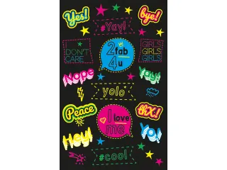 Neon etiket Z-design Kids teksten - 3