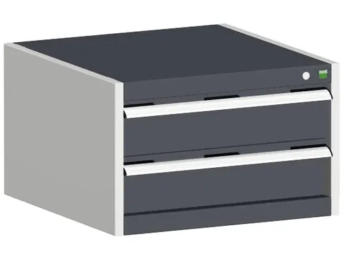 ladekast,HxBxD 400x650x650mm,2lade(n),m. lade voor normale belastingen