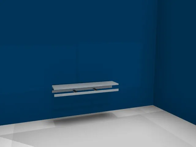 tablette,p. rayonnage grande largeur,lxP 2000x500mm