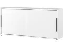 schuifdeurkast,HxBxD 740x1600x400mm,2xhouten vloer,romp wit