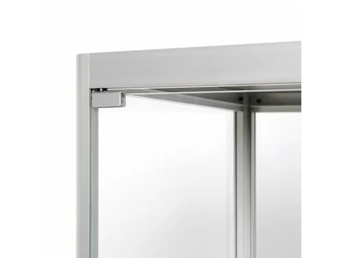 Glazen Vitrinekast Dubbele Deur 80x40x200cm