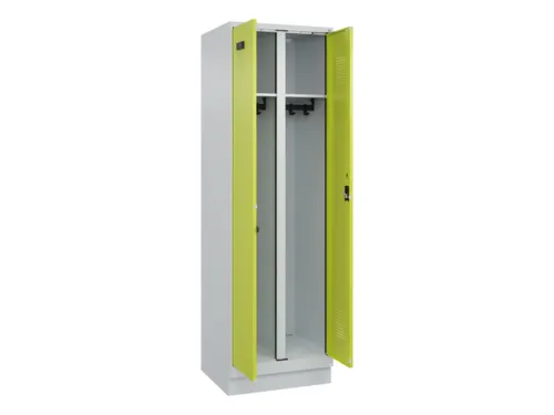 locker voor scheiding van kleding,HxBxD 1950x600x500mm,2vak