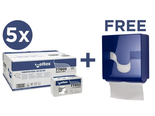 Voordeelbundel Celtex handdoekpapier met gratis Omnia Labor dispenser