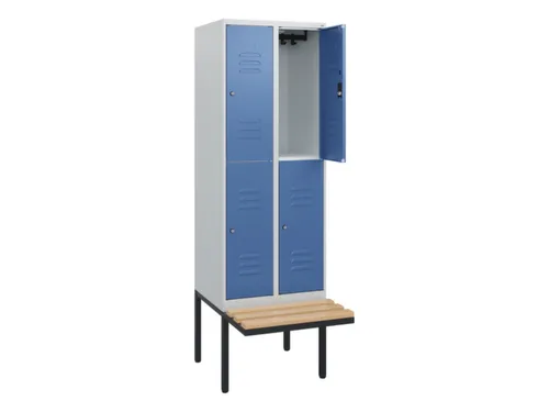 Dubbeldekse dekenkist,HxBxD 1950x600x815mm,2x2vak.,vak B 300mm