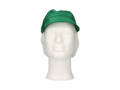 Pet met klep en haaropvang maat L Polyester Kroon Groen 100 stuks