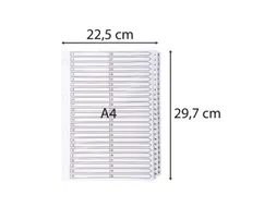 Tabbladen karton 160g A4 1-50 wit