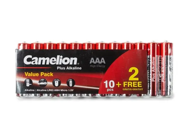 Alkaline AAA / Lr3 1.5V Promopack (10+2 St.) - 1200Mah