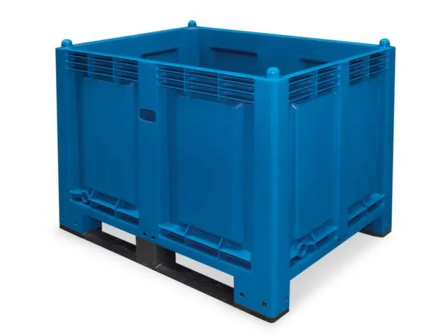 Stapelcontainer Pp Hxbxd 850X1200X800Mm 550 Liter 2Sledepoten Blauw