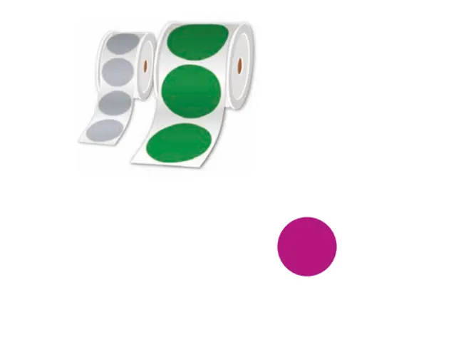 Brother LTZ1L025FPEL, Paars, Cirkel, 2,5 cm, 1000 stuk(s)