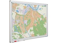 Landkaart Bord 100x130cm Softline Profiel 8mm Nijmegen