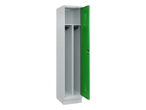 locker voor scheiding van kleding,HxBxD 1950x400x500mm,1vak