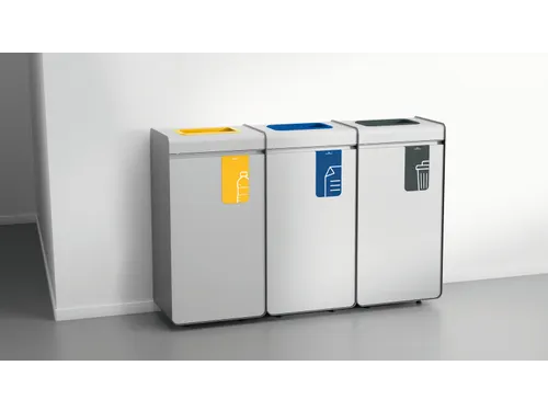 DURASORT Afvalbak sorteerunit 55L voor Restafval Grijs Donkergrijs