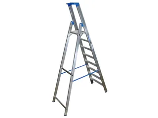 Ladder Aluminium Bordes H 1 90M 8Treden Incl. Bordes - 3