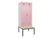 locker met bank,voor scheiding van kleding,HxBxD 2120x800x815mm,2vak