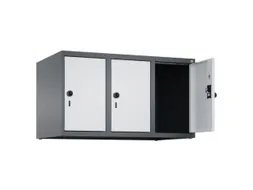 opzetkast,v. locker,3vak.,vak B 300mm,HxBxD 500x900x500mm,draaigrendel