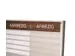 Menoor In-Uit bord 10 namen Aluminium Aanwezig/Afwezig donker Houtlook