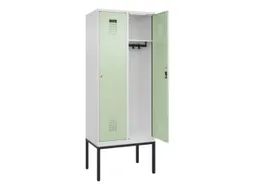 locker,HxBxD 2120x800x500mm,2vak,vak B 400mm,cil.-slot,voetonderstel