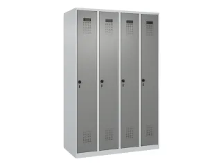 locker voor scheiding van kleding,HxBxD 1850x1200x500mm,4vak - 2