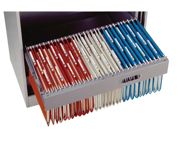 Hangmap Secolor lateraal voor legbord rood