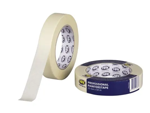 Masking Tape 60°C - crèmewit 25mm x 50m