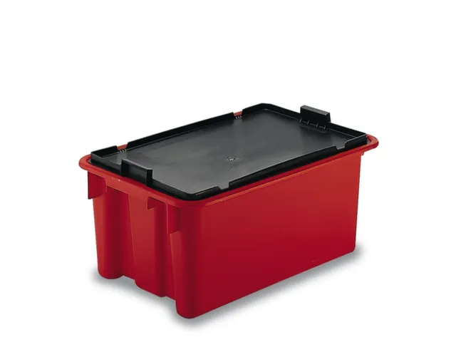 oplegdeksel,PP,v. draaistapelbak,BxD 400x600mm,zwart